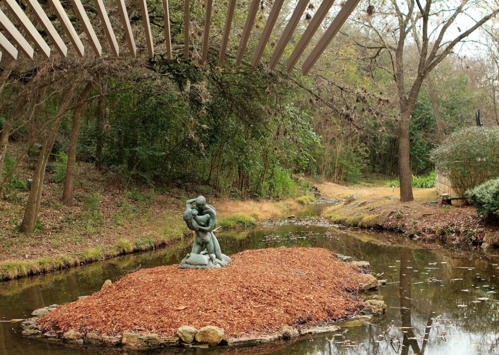 Image of statues in Umlauf Sculpture Garden. If you are struggling to cope with major life transitions work with a skilled life transition therapist in Austin, TX to begin coping.